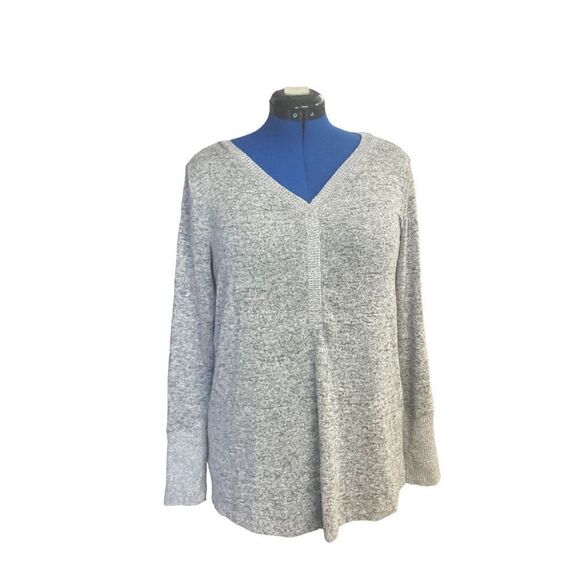 Bump In The Night Women’s Heather Maternity Pajama Top Gray Size Medium - Picture 1 of 11